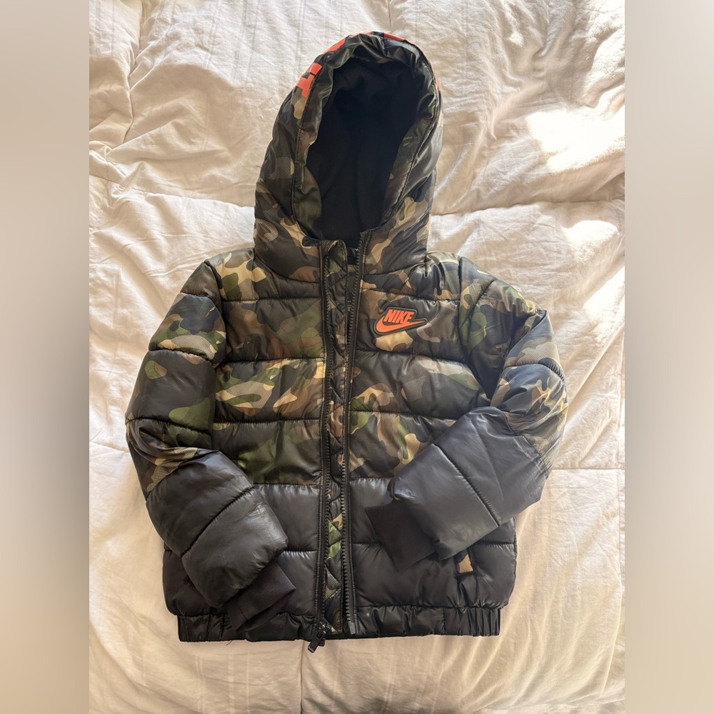 Nike Toddler Camo Puffer Jacket, 4T